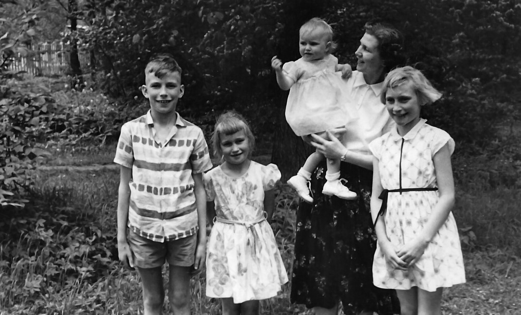 **Helga and family just before emigrating